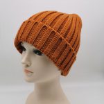 Recycled Polyester Beanie Hat Rib Knit ECO Friendly