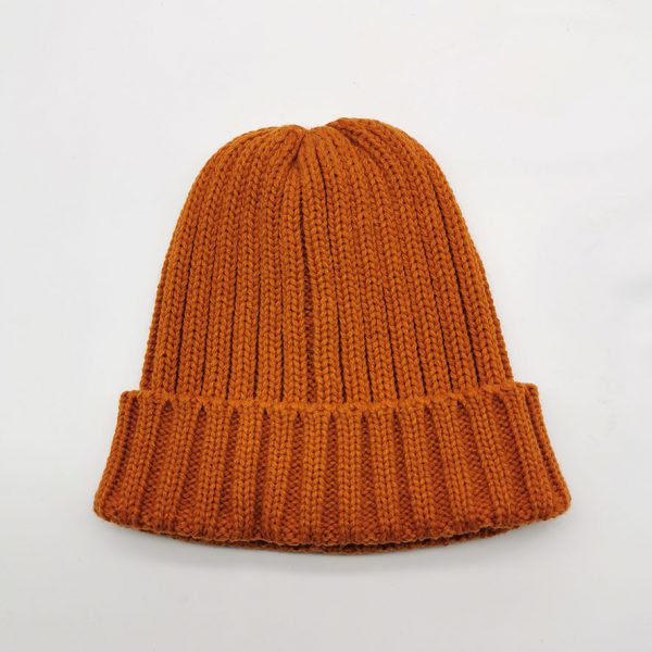Recycled Polyester Beanie Hat Rib Knit ECO Friendly