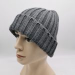 Recycled Polyester Beanie Hat Rib Knit ECO Friendly