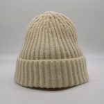 Acrylic soft hand feeling folding beanie