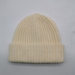 Acrylic soft hand feeling folding beanie