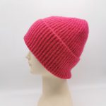 Acrylic soft hand feeling folding beanie