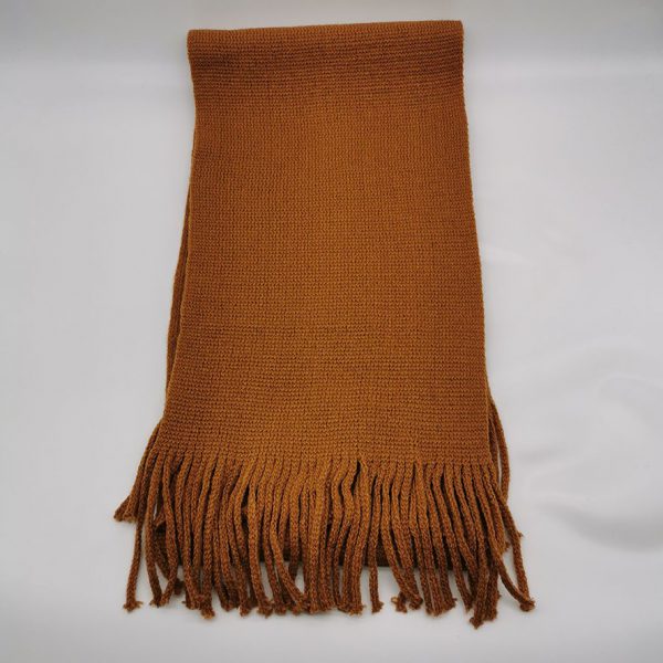 Soft plain knit scarf for men and women