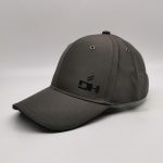 Ottoman Grey textured fabric branded cap