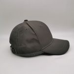 Ottoman Grey textured fabric branded cap