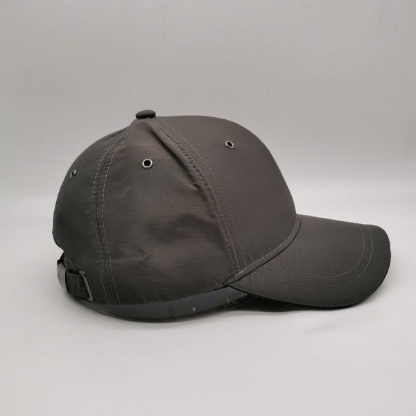 Ottoman Grey textured fabric branded cap