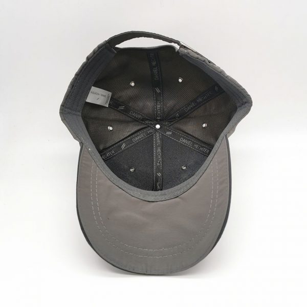 Ottoman Grey textured fabric branded cap