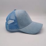 Blank Plain Premium Suede 5 Panel Trucker Cap