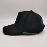 5 Panel Classic Broken Baseball Caps with Silver Buckle Adjustable