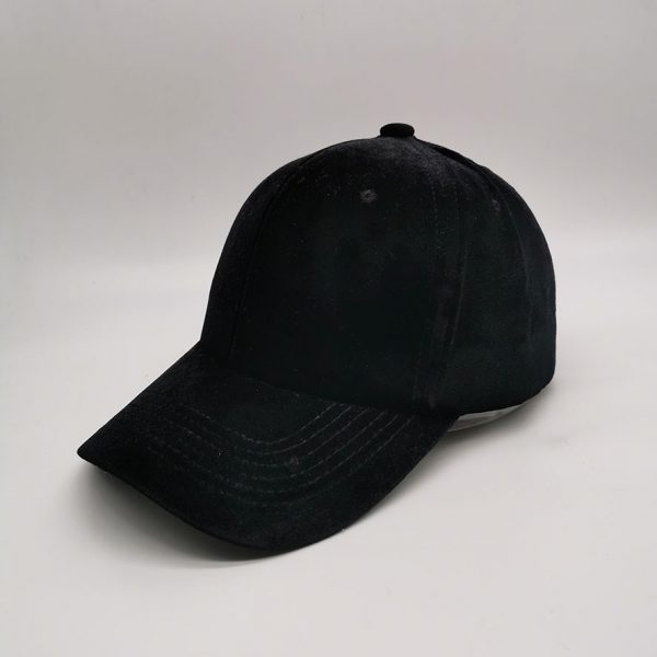 Women's Winter Fall Classic Style Velvet Baseball Cap 6 Panel Fashionable Adjustable Sports Hat