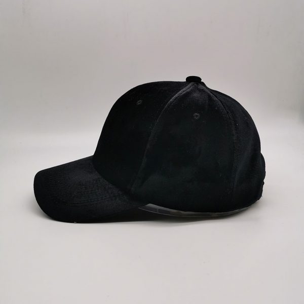 Women's Winter Fall Classic Style Velvet Baseball Cap 6 Panel Fashionable Adjustable Sports Hat