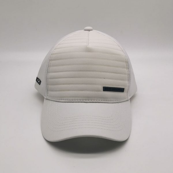 UZZI Spandex Fabric Embossed 5 Panel Caps Strap Closure Baseball Hats