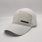 UZZI Spandex Fabric Embossed 5 Panel Caps Strap Closure Baseball Hats