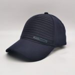 UZZI Spandex Fabric Embossed 5 Panel Caps Strap Closure Baseball Hats