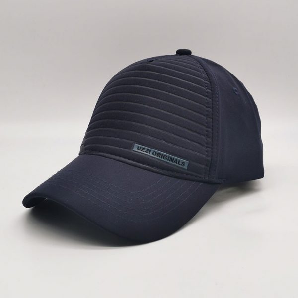 UZZI Spandex Fabric Embossed 5 Panel Caps Strap Closure Baseball Hats