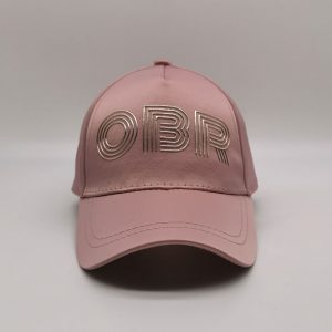 Dusty Pink Satin Baseball Cap