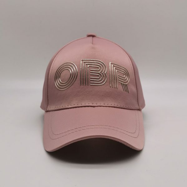 Dusty Pink Satin Baseball Cap