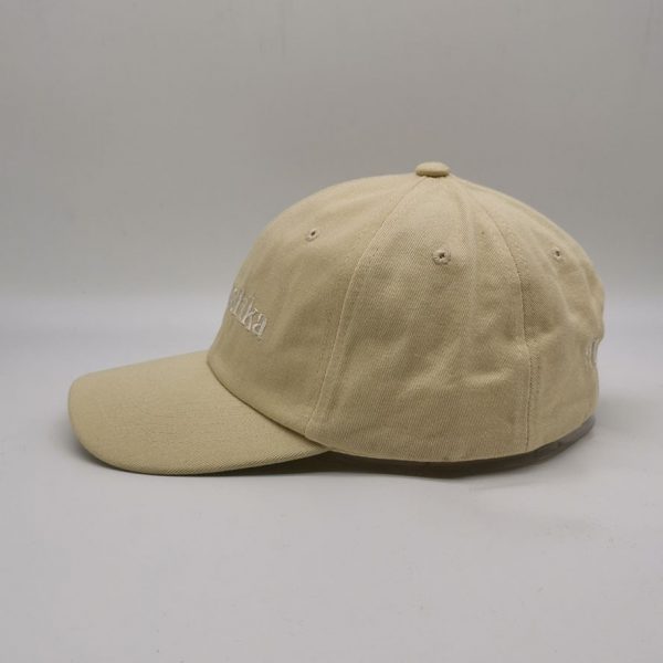 环保可持续材料帽子有机棉斜纹布非结构化棒球帽