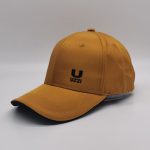 Mustard Nylon Middle Profile Structured Baseball Cap For Men and Women