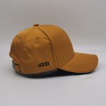 Mustard Nylon Middle Profile Structured Baseball Cap For Men and Women