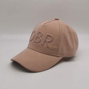 Rubber Printed Suede Baseball Cap