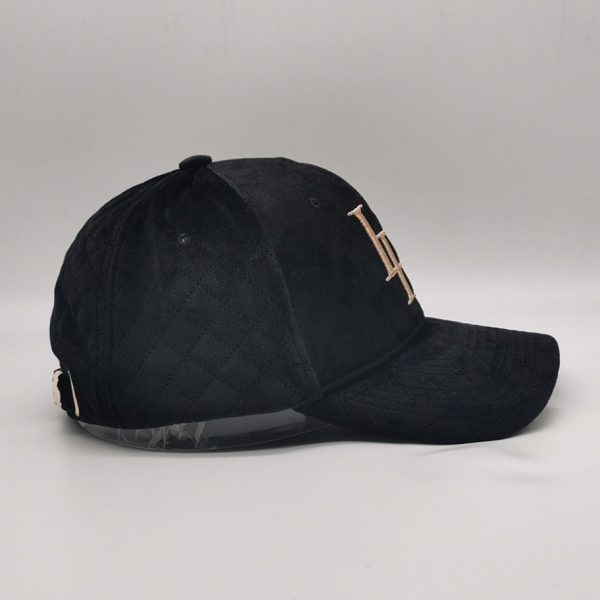 Unisex Winter Fall Classic Style Quilting Suede Baseball Cap 6 Panel Adjustable Sports Hat