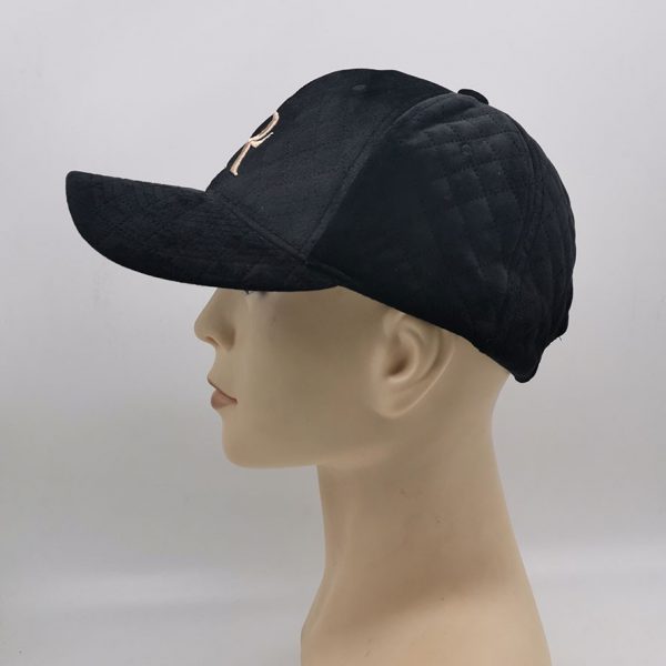 Unisex Winter Fall Classic Style Quilting Suede Baseball Cap 6 Panel Adjustable Sports Hat