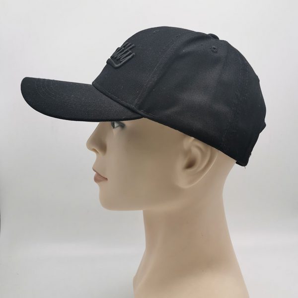 Unisex Pure Cotton Twill Baseball Cap Customized Fabric Strap Closure Hat