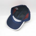 UZZI 3 Tone Navy Red White Fashion Camper Cap Classic Jockey Hat