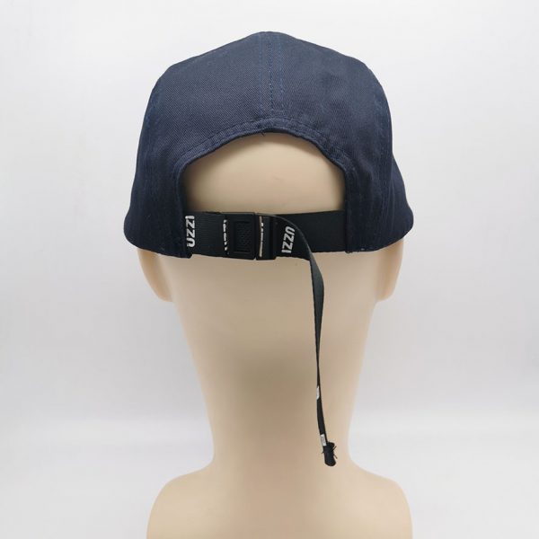 Men's 5 Panel Cotton Hat Classic Camper Cap Jockey Flat Bill Cap