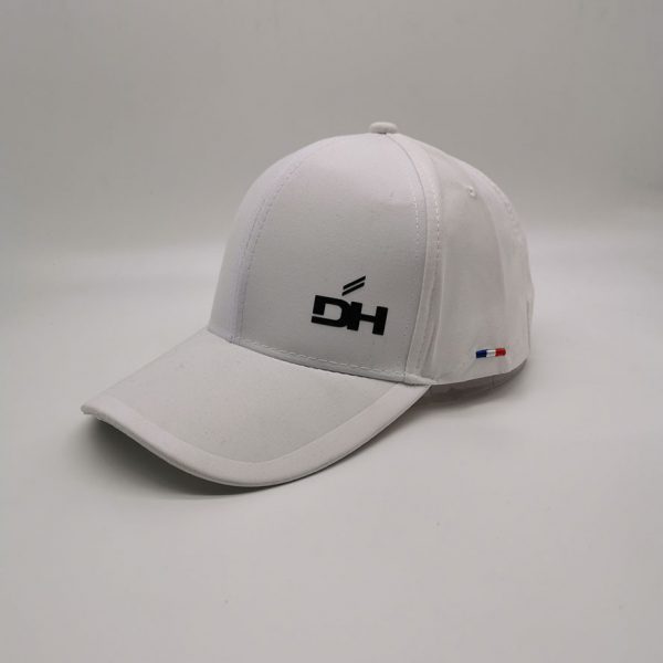 White Microfiber Peach Sports Cap Professional Cap