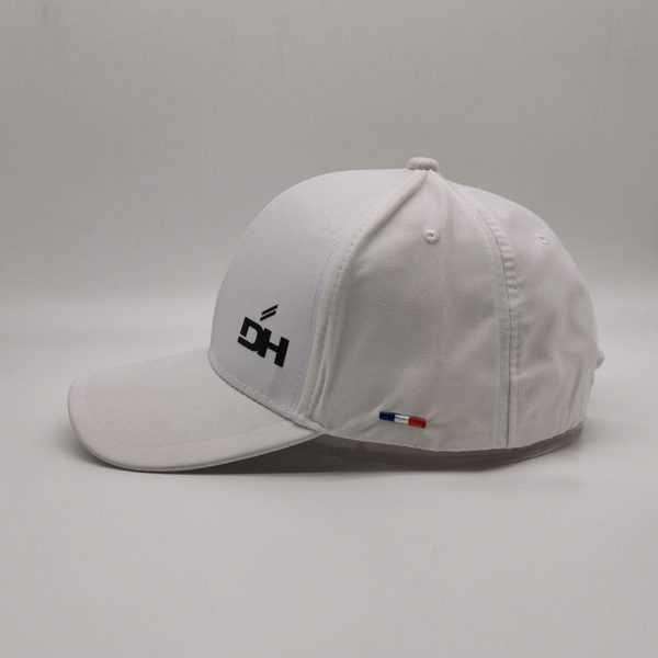White Microfiber Peach Sports Cap Professional Cap