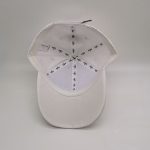 White Microfiber Peach Sports Cap Professional Cap