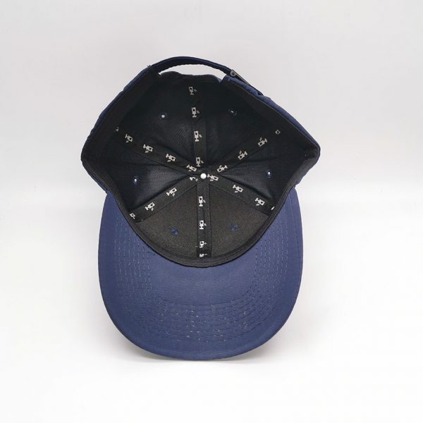 Checked Nylon fabric rubber branding Baseball cap hat