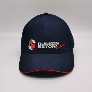 Raised print baseball cap