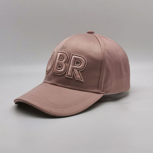 OBR 3D Embroidery Satin Sport Cap Women Adjustable Constructed Baseball Cap