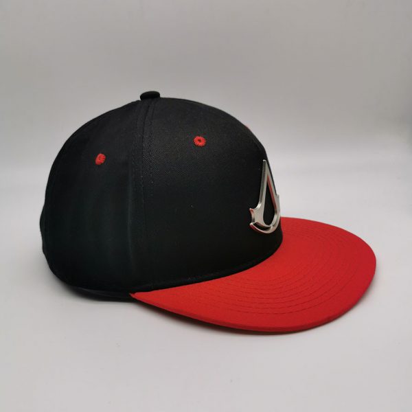 ASSASS'S Two tone black red snapback cap