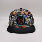 Crown sublimation print snapback cap