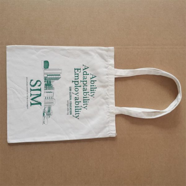 Tote Bag Katun Ekonomis, Ringan Sedang Reusable Grocery Shopping Cloth Bag
