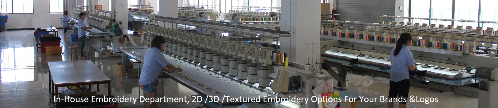 in-house embroidery department